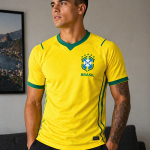 26/27 CAMISETA DO BRASIL AMARELO SUPER COPA DO MUNDO 2026.