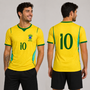 CAMISETA DO BRASIL AMARELO SUPER COPA DO MUNDO 2026.